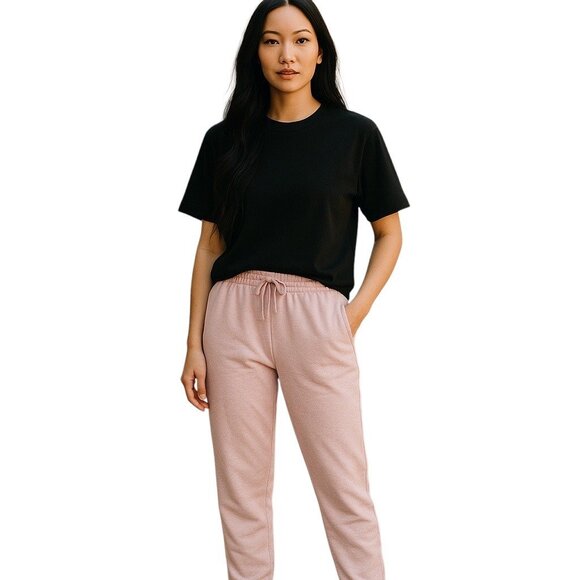 Lacoste Straight Leg Jogger Pants Pink Size 40 (M) Preppy Countryside Chic Cozy - Picture 1 of 12